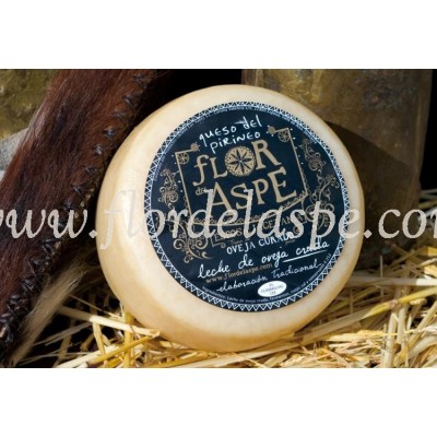 Medio queso de oveja curado 370 g- Flor del Aspe